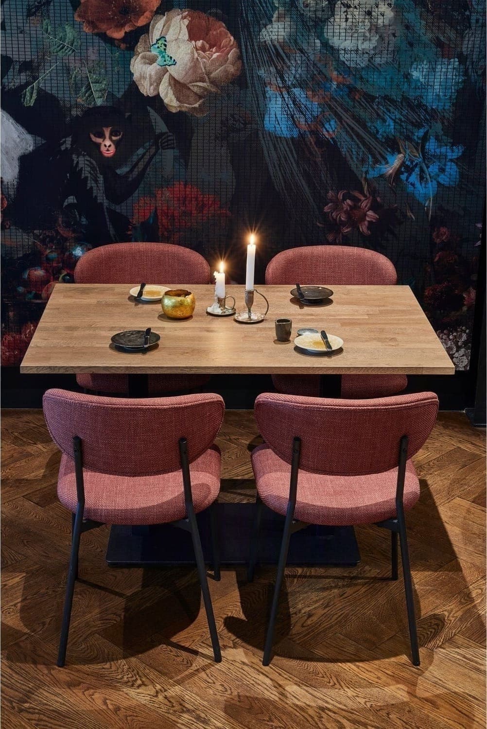 WOOOD Eettafel eettafel recht vl 120x80cm cashmere brown Bruin