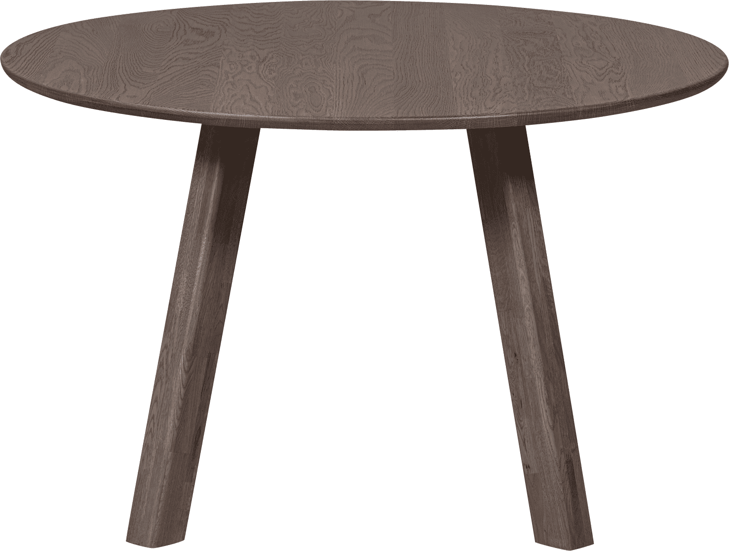WOOOD Eettafel eettafel rond dl o120cm cashmere brown Bruin