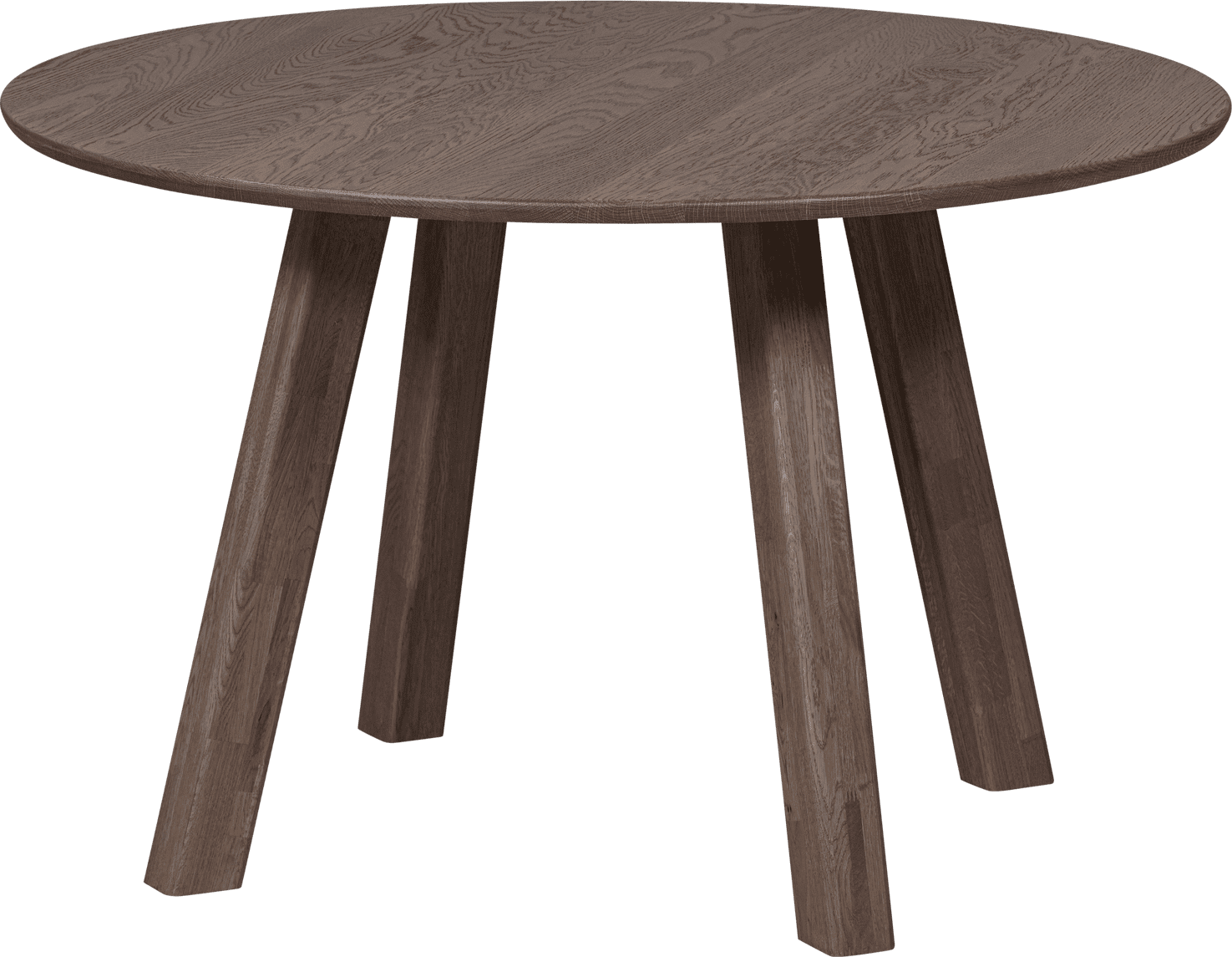 WOOOD Eettafel eettafel rond dl o120cm cashmere brown Bruin