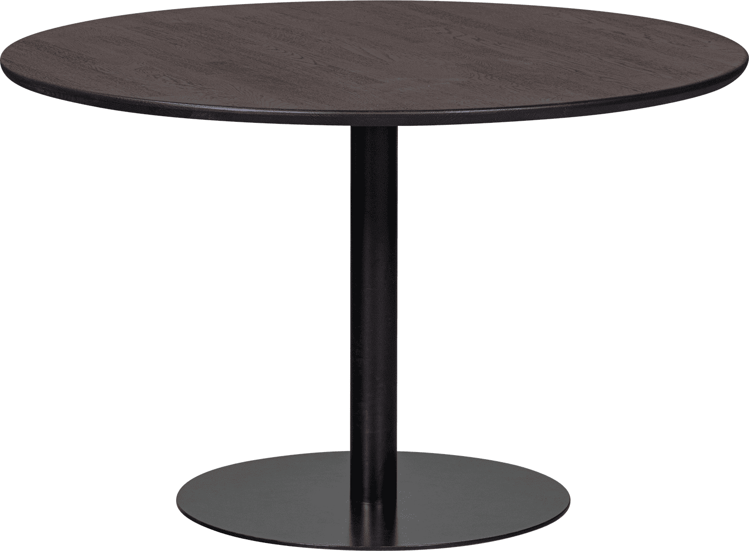 WOOOD Eettafel eettafel rond vl o120cm mystic brown Bruin