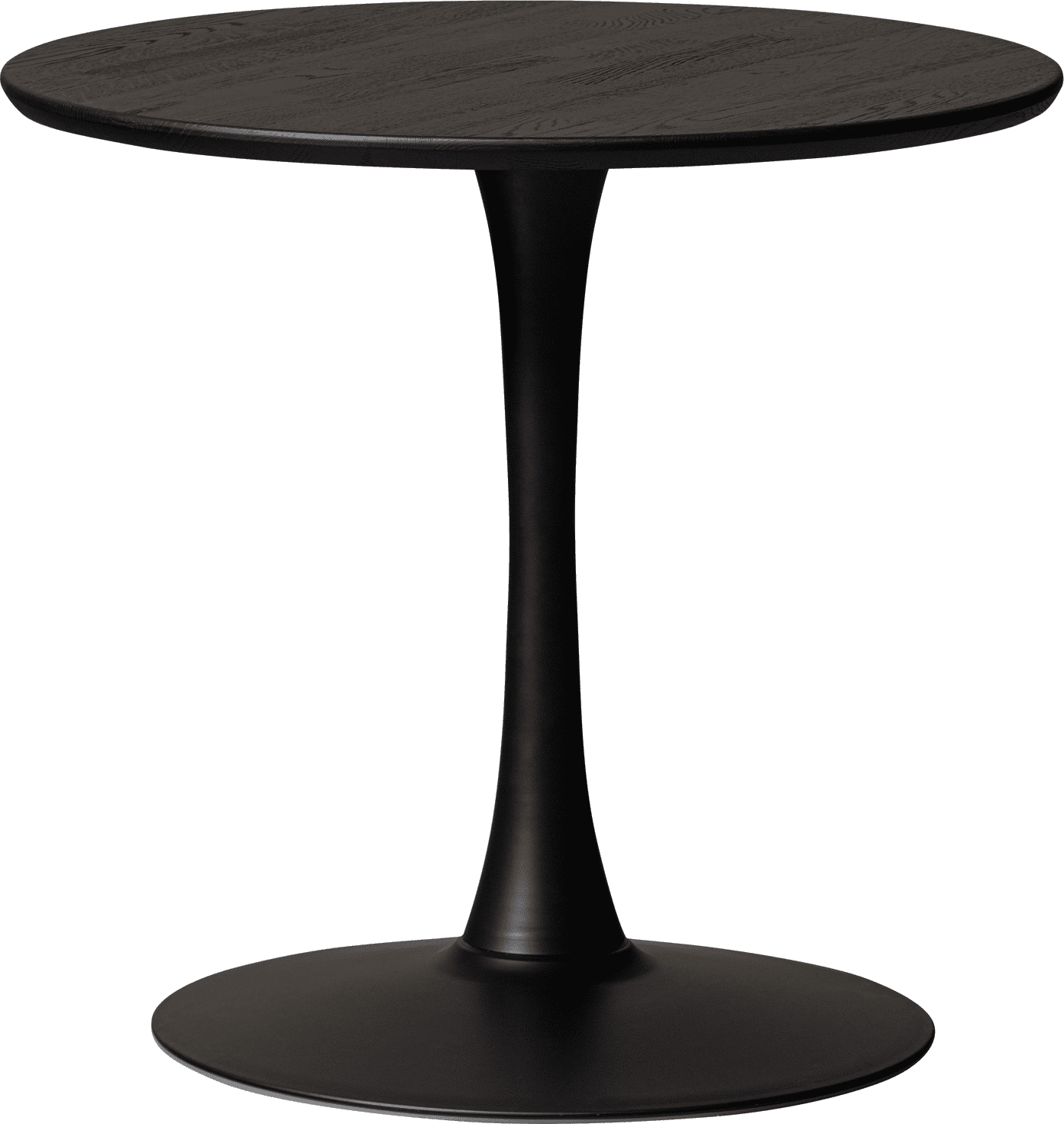WOOOD Eettafel eettafel rond vl o80cm blacknight Diepzwart