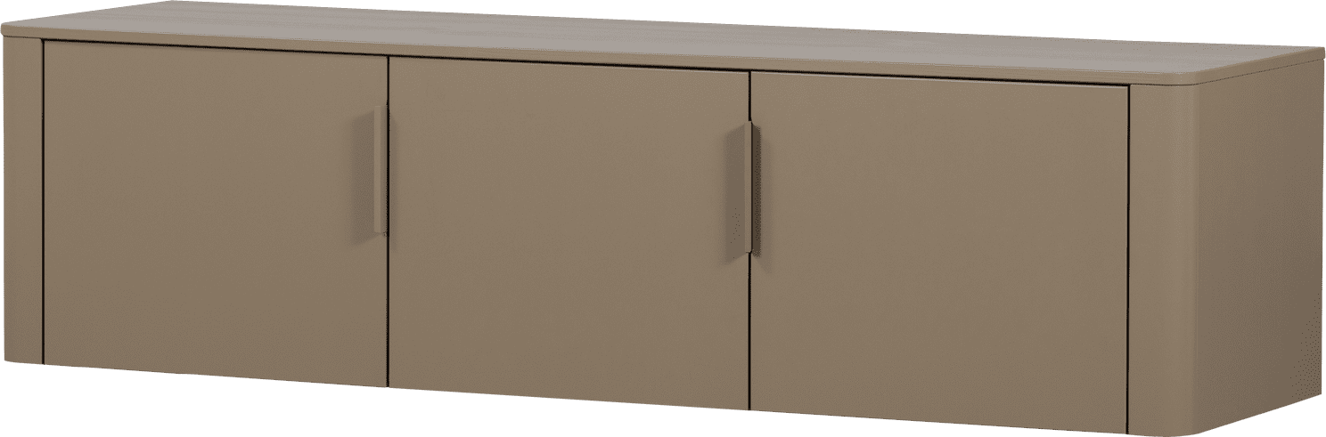 WOOOD Gunnar tv meubel 154cm grenen mud Bruin|Taupe Tv-meubel|Tv-dressoir