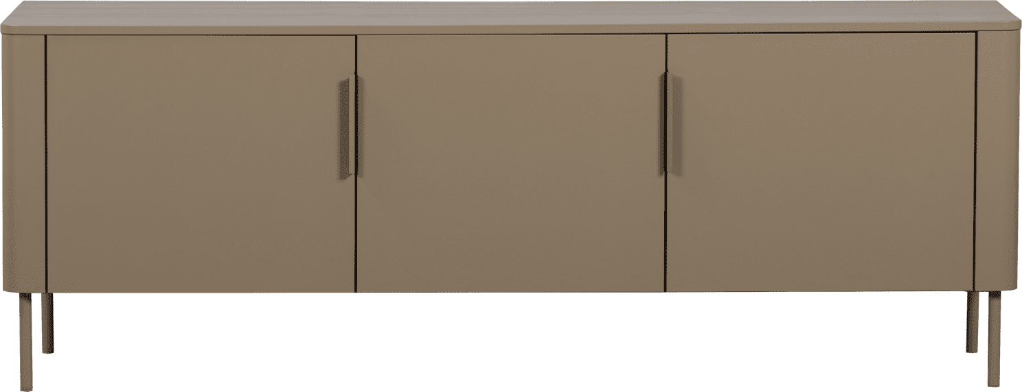 WOOOD Gunnar tv meubel 154cm grenen mud Bruin|Taupe Tv-meubel|Tv-dressoir