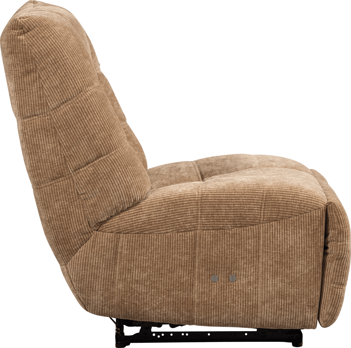 WOOOD Hein relaxfauteuil elektrisch geweven rib lichtbruin Lichtbruin Fauteuil