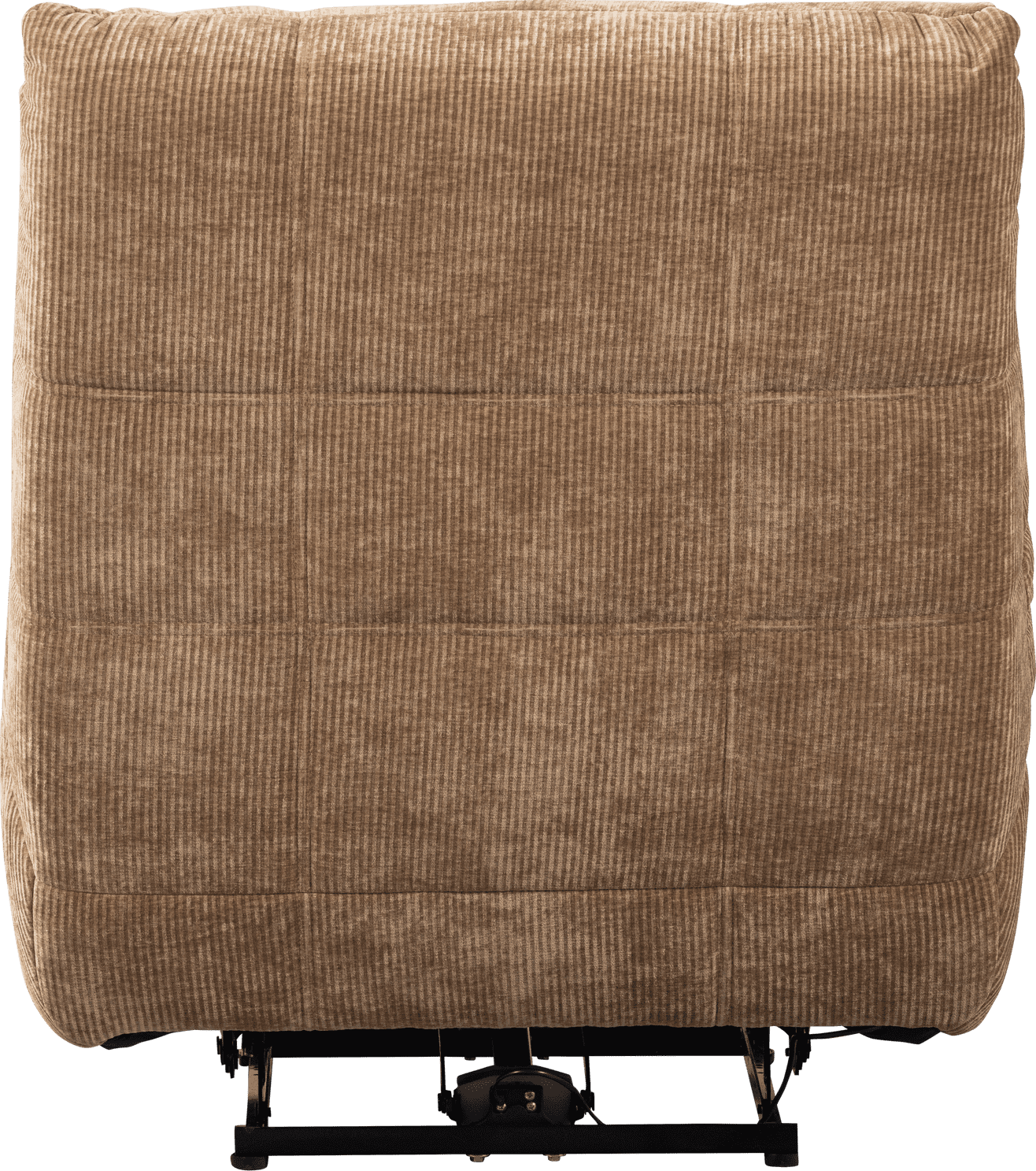 WOOOD Hein relaxfauteuil elektrisch geweven rib lichtbruin Lichtbruin Fauteuil