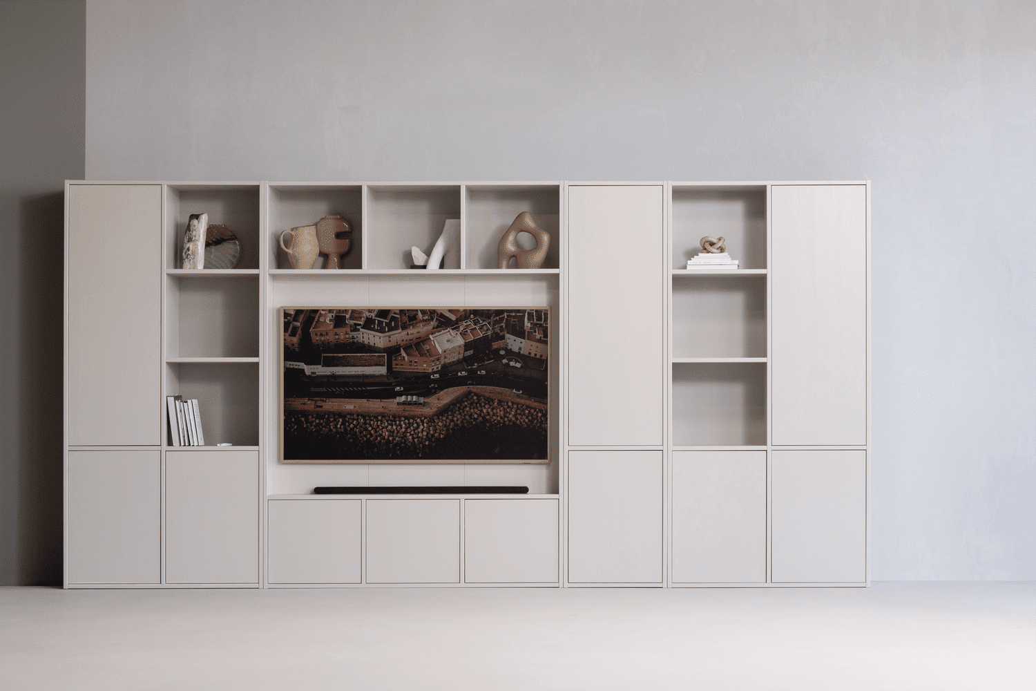 WOOOD Meggy opbergkast links 108cm grenen dust Paars Bergkast|Kast