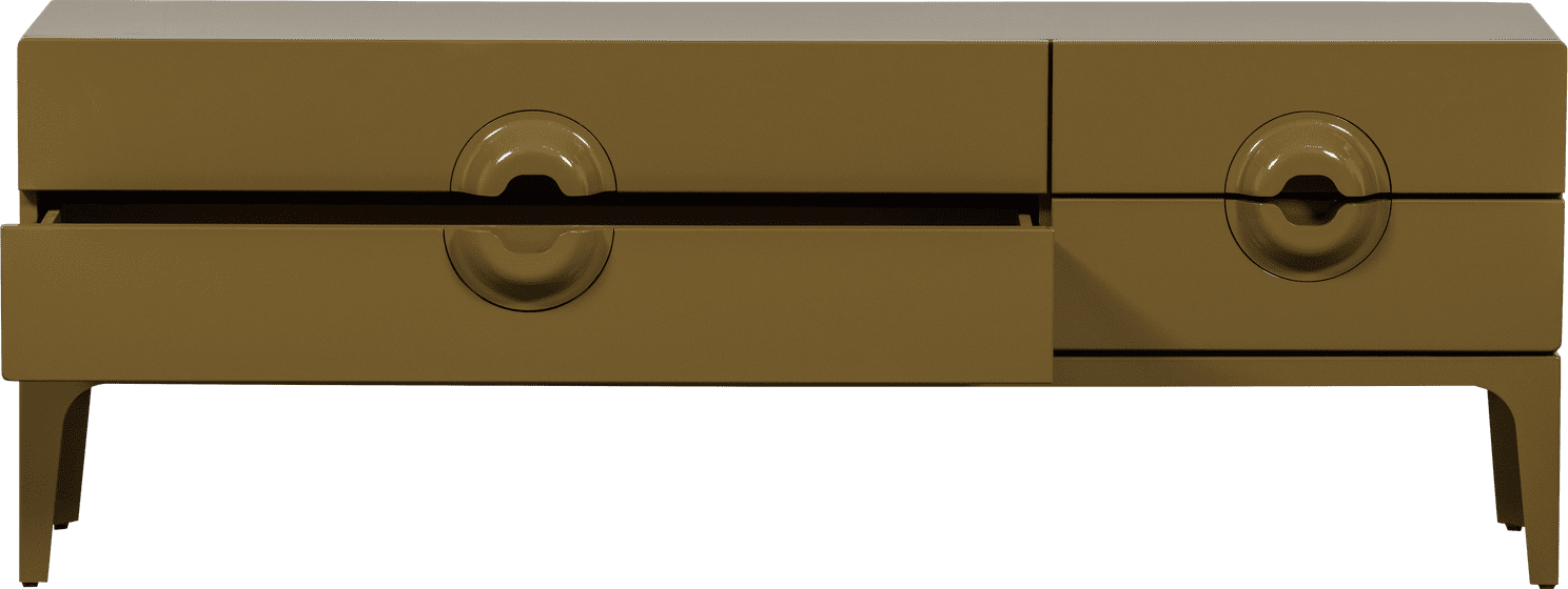 WOOOD Merge tv meubel hout honinggeel Honinggeel Tv-meubel|Tv-dressoir