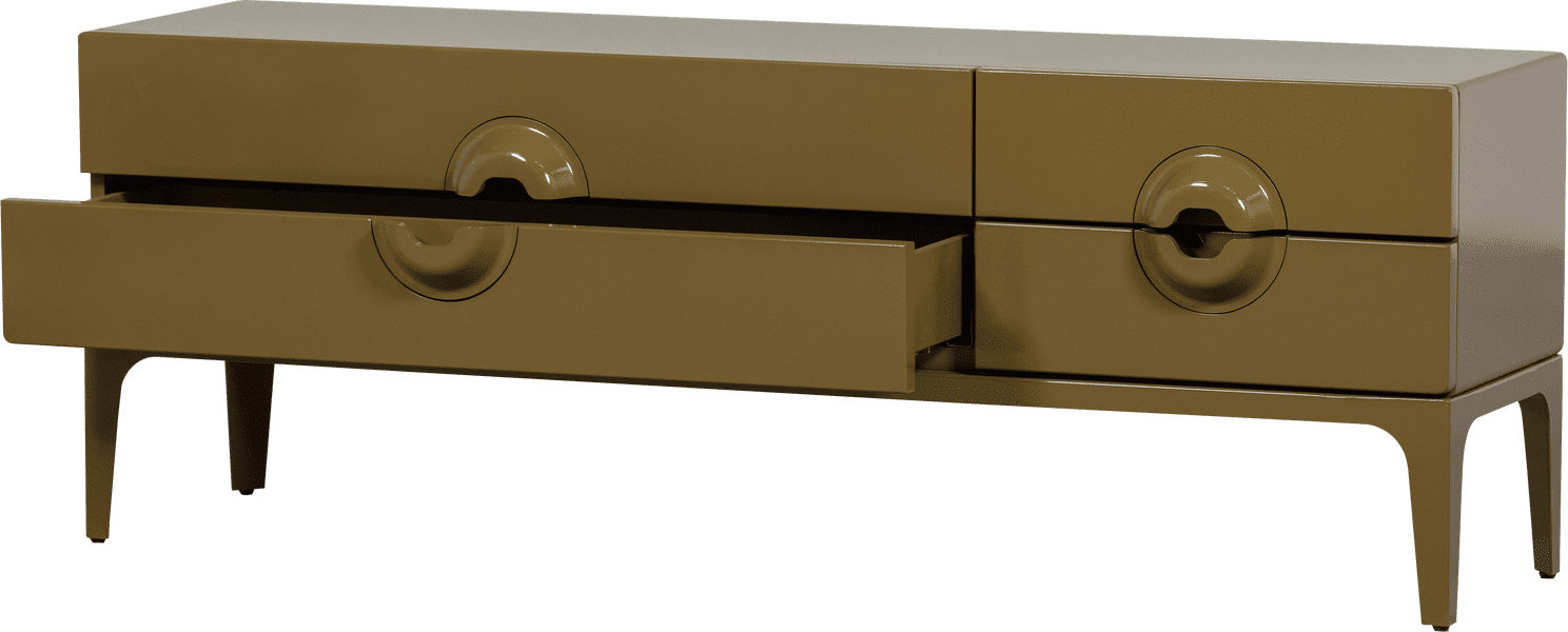 WOOOD Merge tv meubel hout honinggeel Honinggeel Tv-meubel|Tv-dressoir