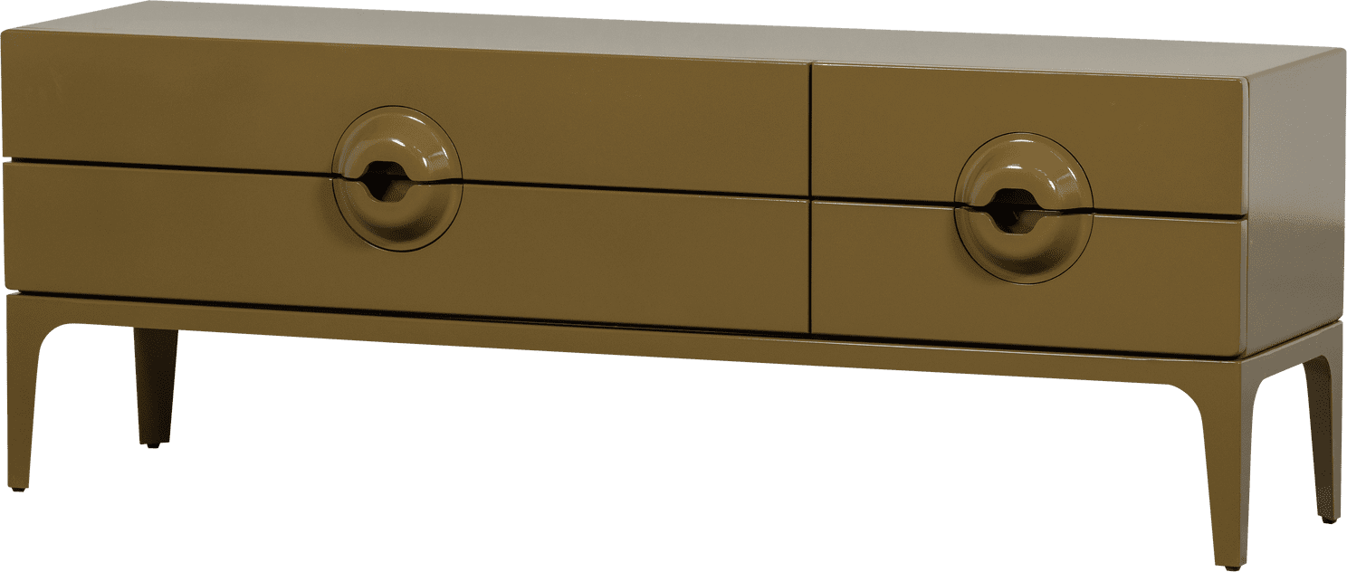 WOOOD Merge tv meubel hout honinggeel Honinggeel Tv-meubel|Tv-dressoir
