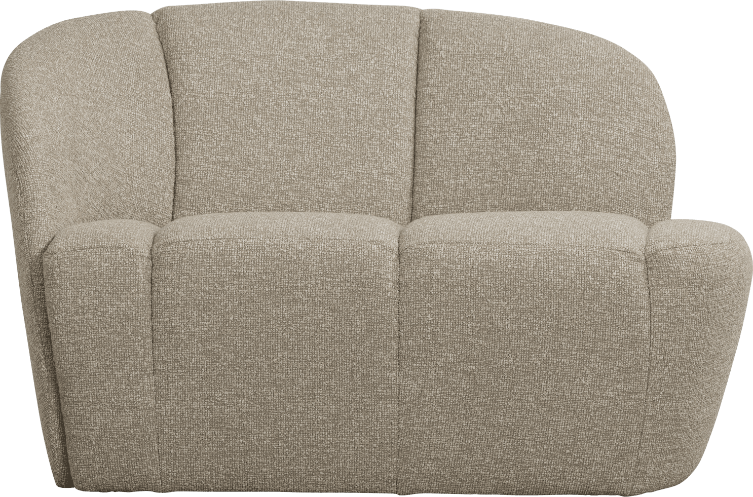 WOOOD Mojo 2-zitsbank bankje links boucle beige melange Beige 2-zitsbank