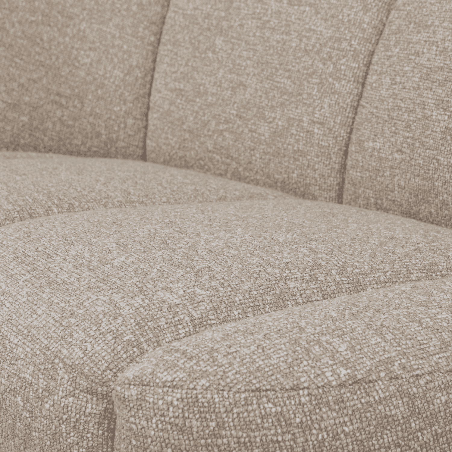 WOOOD Mojo 2-zitsbank bankje links boucle beige melange Beige 2-zitsbank