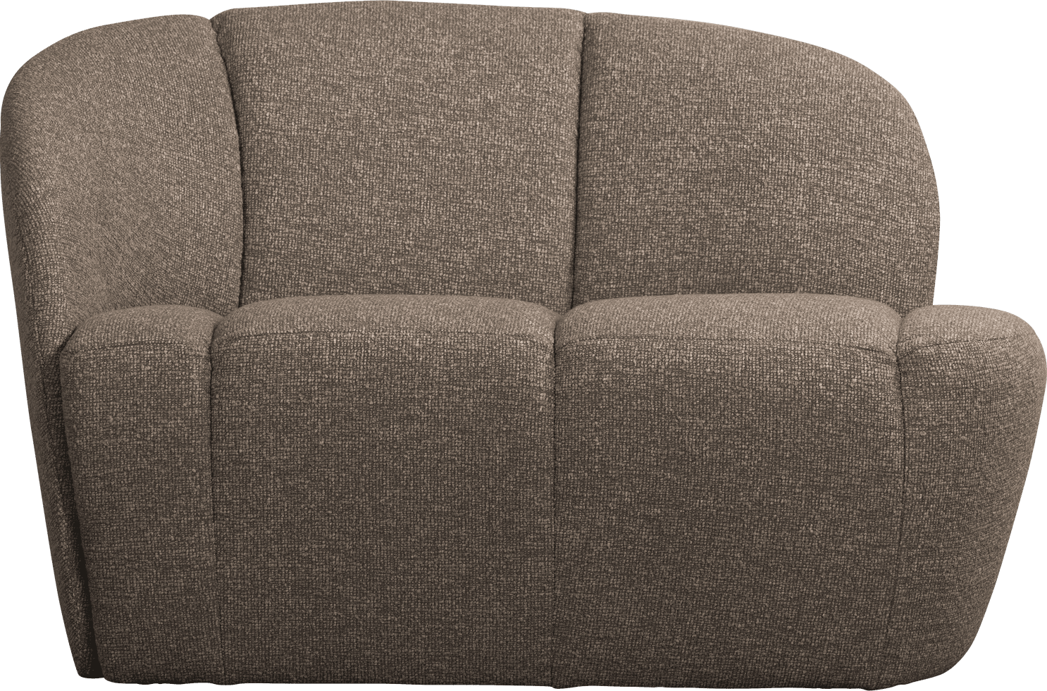 WOOOD Mojo 2-zitsbank bankje links boucle bruin melange Bruin melange 2-zitsbank