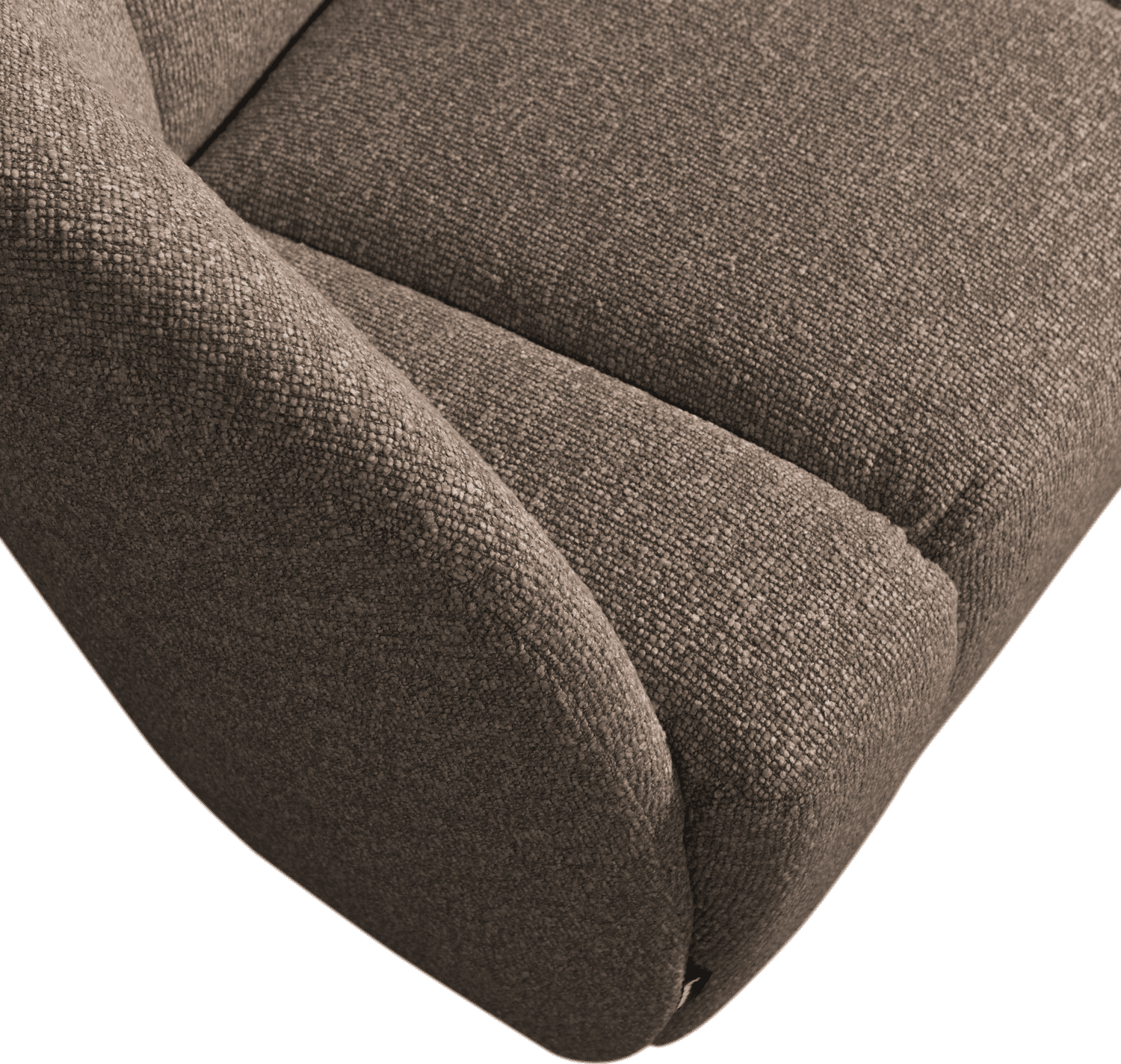 WOOOD Mojo 2-zitsbank bankje links boucle bruin melange Bruin melange 2-zitsbank