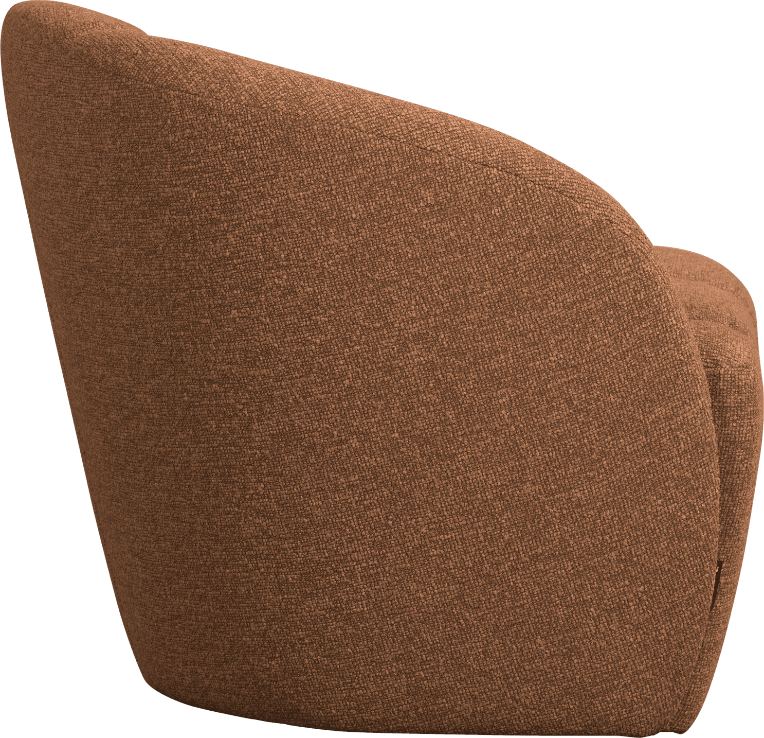 WOOOD Mojo 2-zitsbank bankje links boucle roestbruin melange Roestbruin melange 2-zitsbank