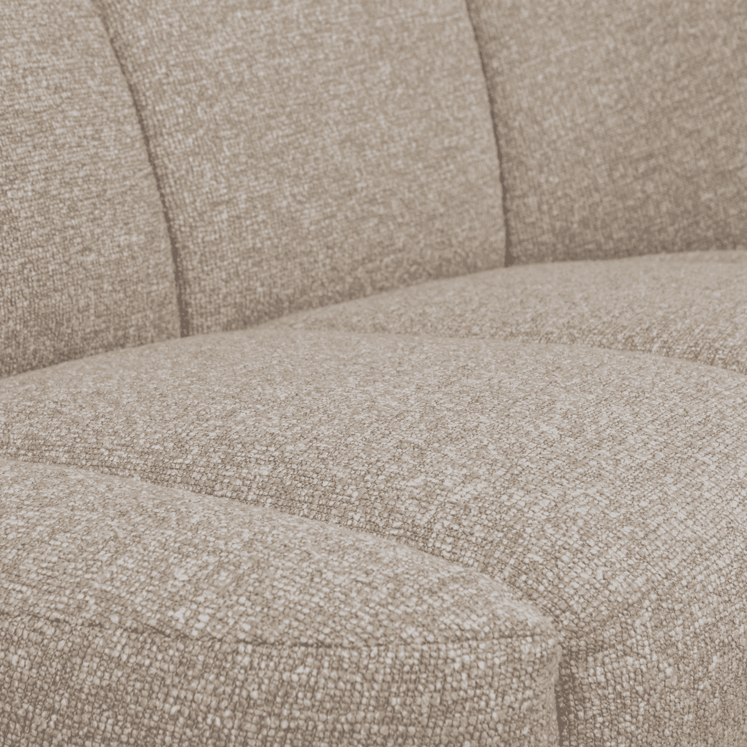WOOOD Mojo 2-zitsbank bankje rechts boucle beige melange Beige 2-zitsbank