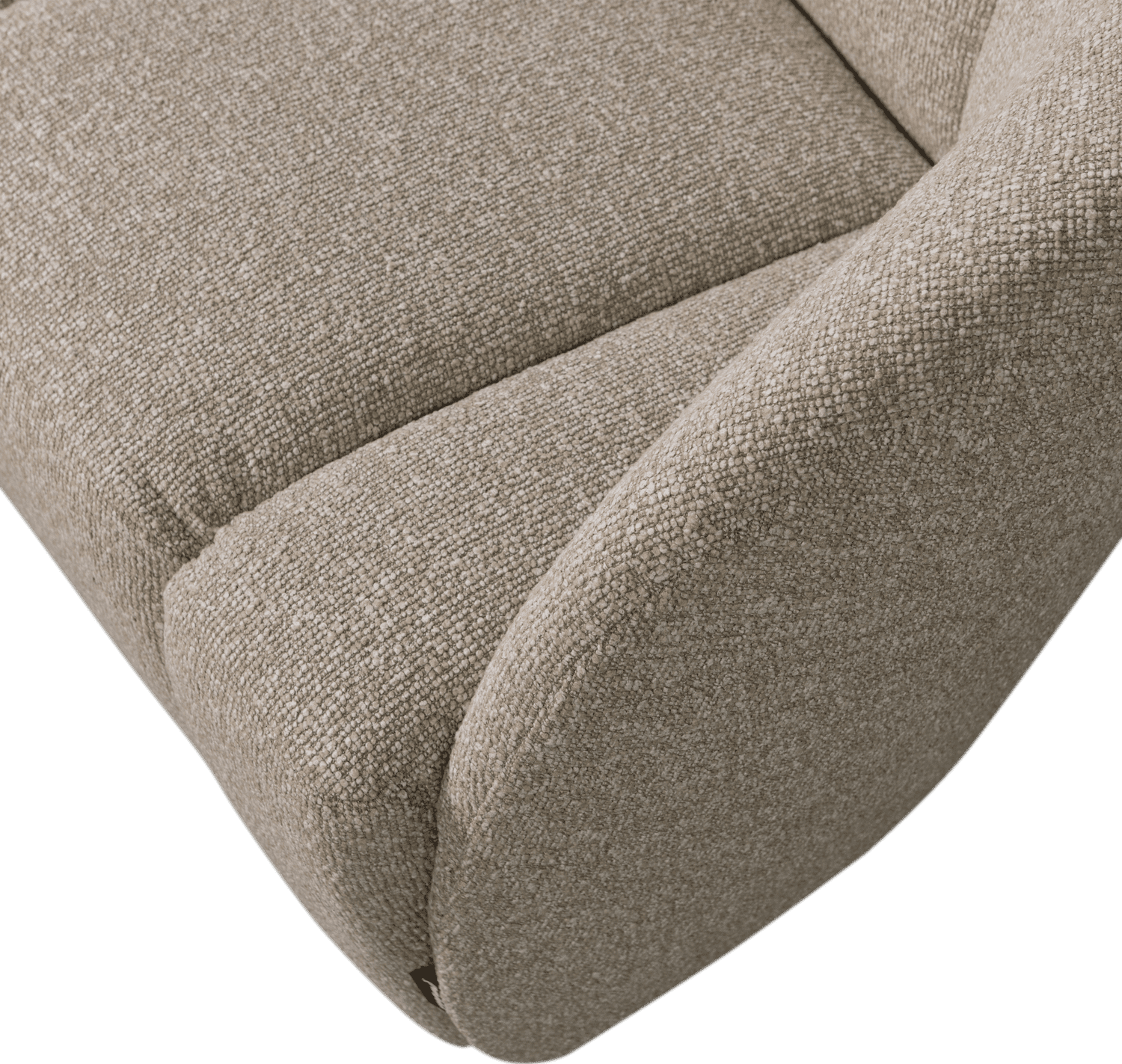 WOOOD Mojo 2-zitsbank bankje rechts boucle beige melange Beige 2-zitsbank