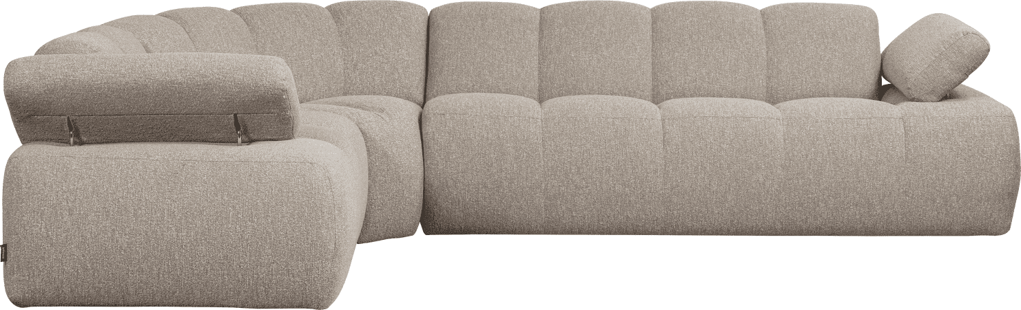 WOOOD Mojo hoekbank links boucle beige melange Beige Hoekbank