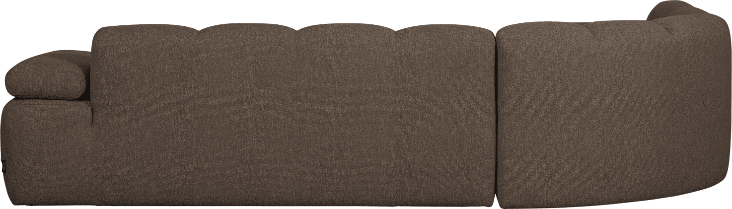 WOOOD Mojo hoekbank links boucle bruin melange Bruin melange Hoekbank