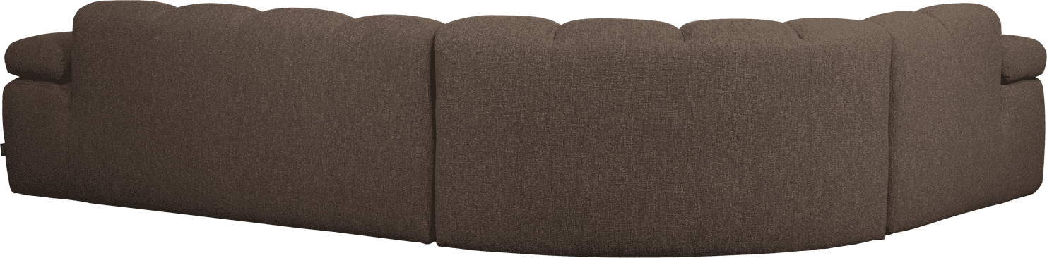 WOOOD Mojo hoekbank links boucle bruin melange Bruin melange Hoekbank