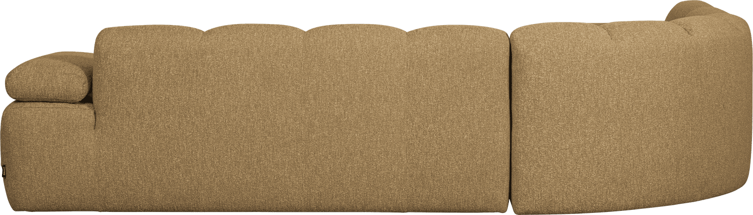 WOOOD Mojo hoekbank links boucle geel/bruin melange Geel/bruin melange Hoekbank