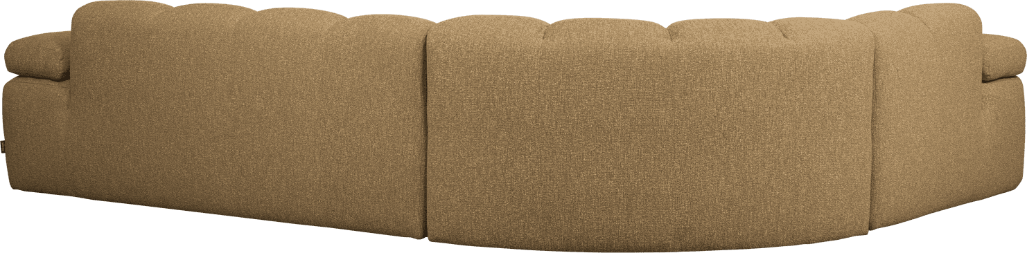 WOOOD Mojo hoekbank links boucle geel/bruin melange Geel/bruin melange Hoekbank