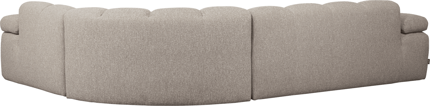 WOOOD Mojo hoekbank rechts boucle beige melange Beige Hoekbank