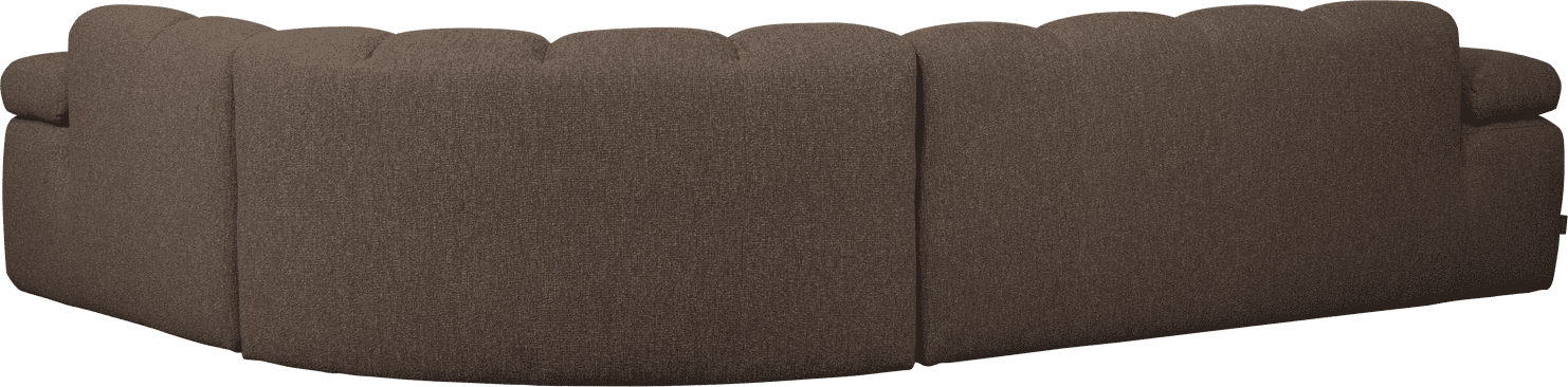 WOOOD Mojo hoekbank rechts boucle bruin melange Bruin melange Hoekbank