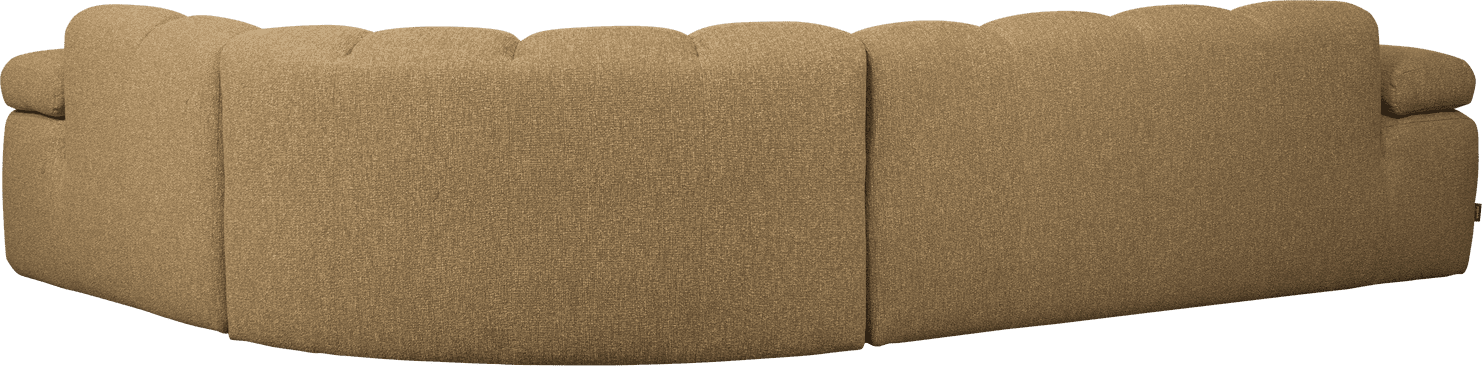 WOOOD Mojo hoekbank rechts boucle geel/bruin melange Geel/bruin melange Hoekbank