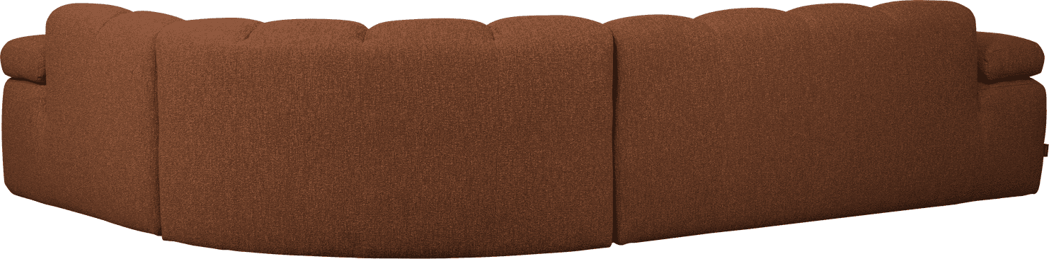 WOOOD Mojo hoekbank rechts boucle roestbruin melange Roestbruin melange Hoekbank