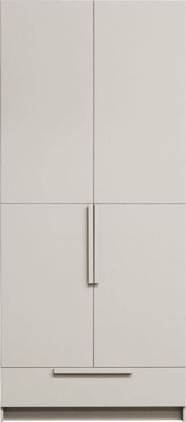 WOOOD Pure 2-deurs hangkast - splitdeur grenen dust Paars Linnenkast