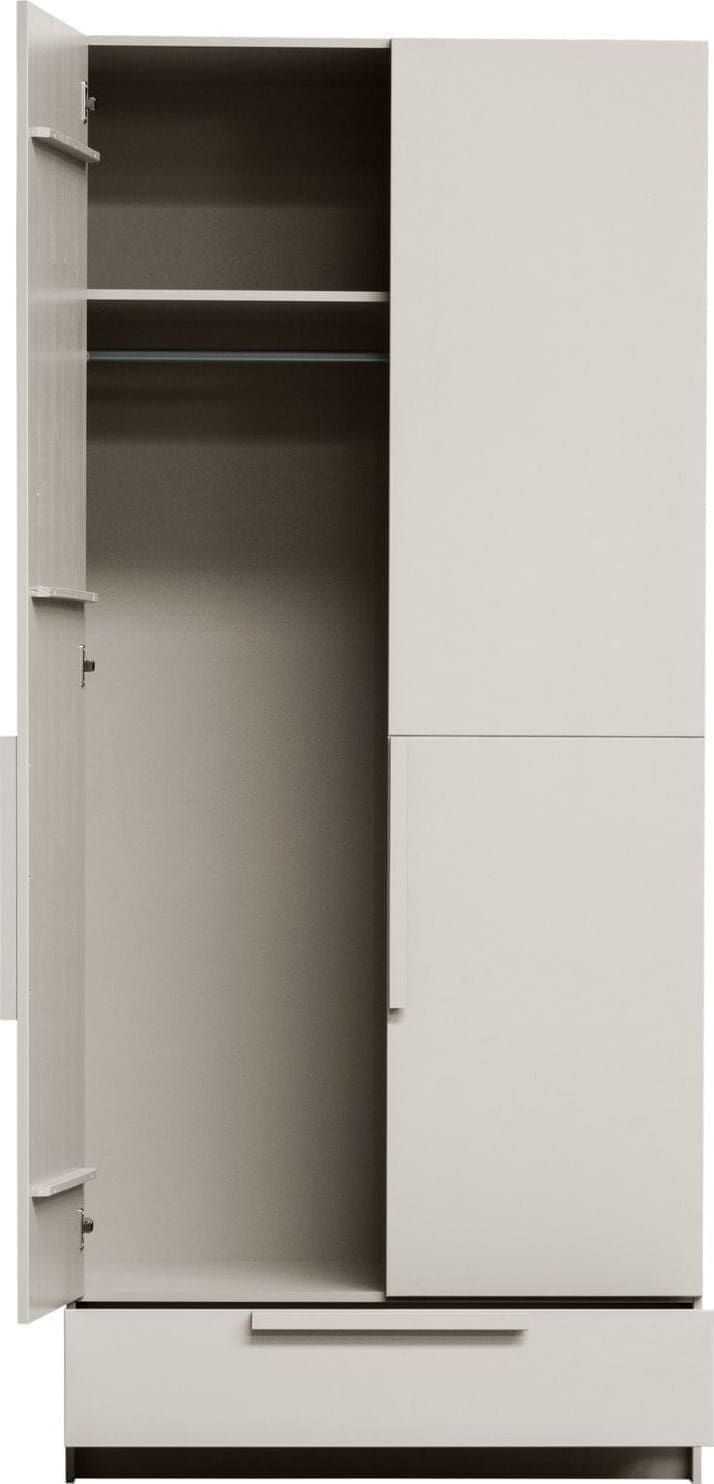 WOOOD Pure 2-deurs hangkast - splitdeur grenen dust Paars Linnenkast