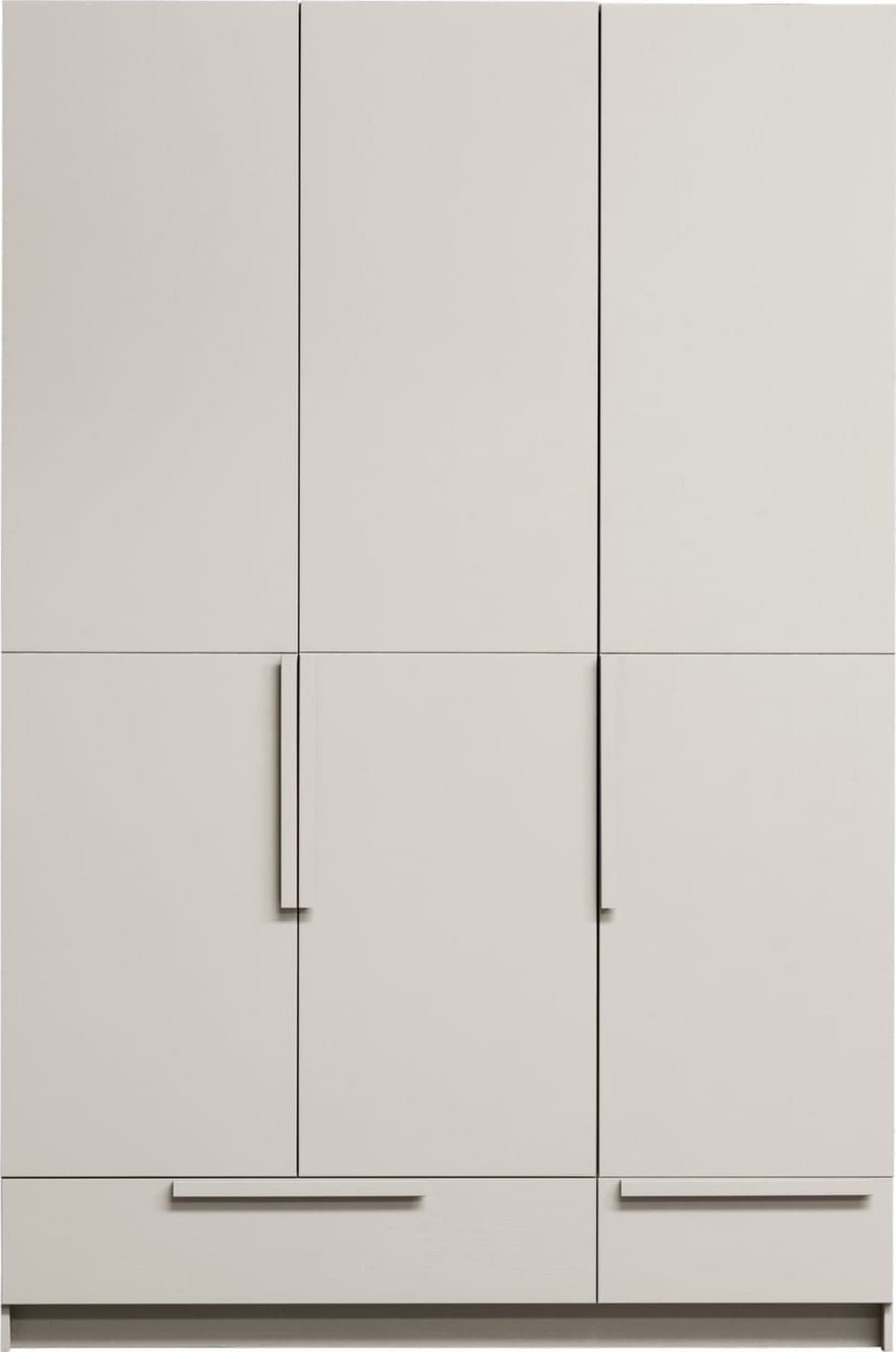WOOOD Pure 3-deurs hang/legkast - splitdeur grenen dust Paars Linnenkast