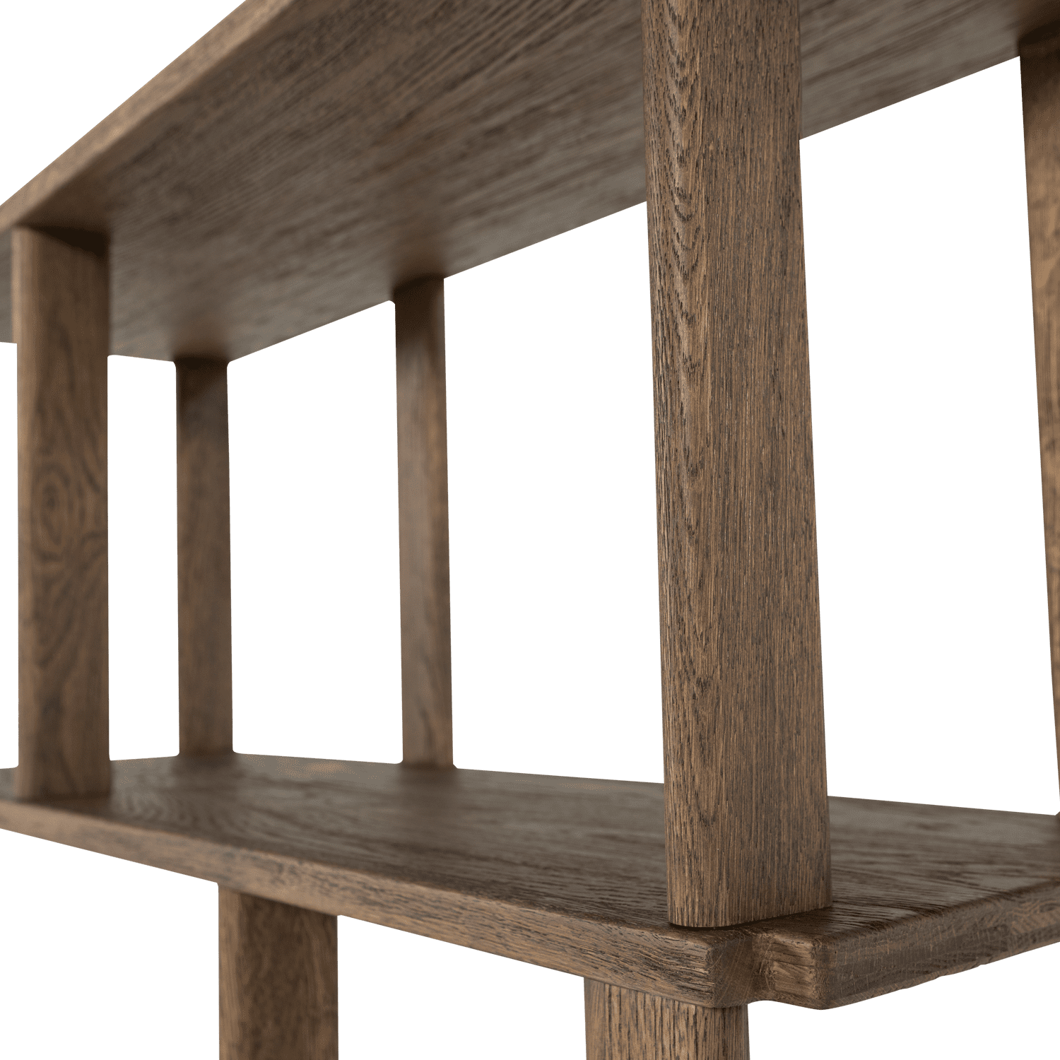 WOOOD Riss boekenkast eikenhout naturel 186x90cm Naturel Boekenkast|Kast