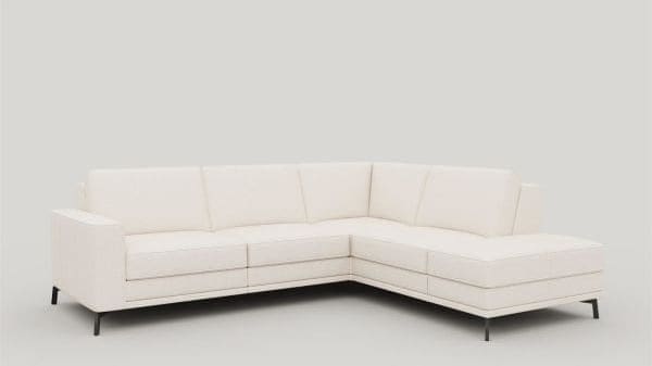 Xooon Denver hoekbank rechts - Ponti Beige|Wit Bank