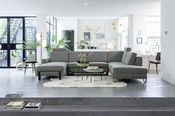 Xooon Denver hoekbank rechts - Ponti Beige|Wit Bank