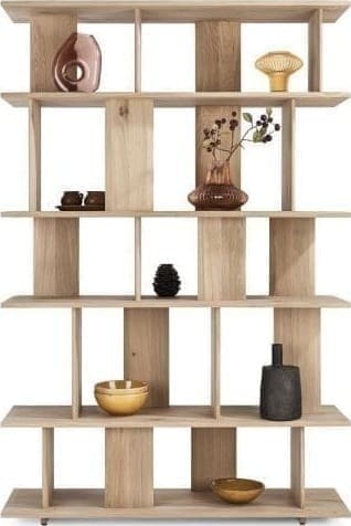 Xooon Positano roomdivider 125 cm - 20-niches Naturel Tv-meubel|Tv-dressoir