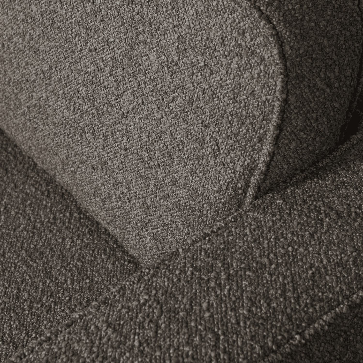 vtwonen Lazy draaifauteuil boucle antraciet Antraciet Draaifauteuil
