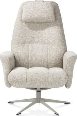 Henders & Hazel Torino relaxfauteuil incl. poef - silk grey Fauteuil