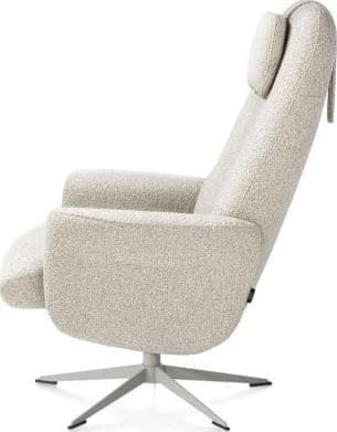 Henders & Hazel Torino relaxfauteuil incl. poef - silk grey Fauteuil