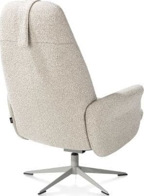 Henders & Hazel Torino relaxfauteuil incl. poef - silk grey Fauteuil