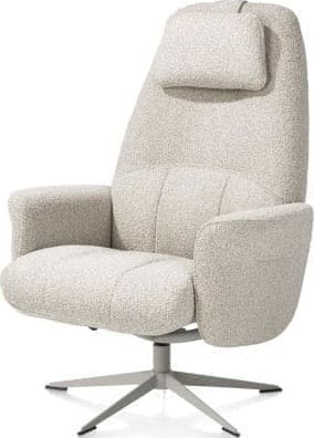 Henders & Hazel Torino relaxfauteuil incl. poef - silk grey Fauteuil
