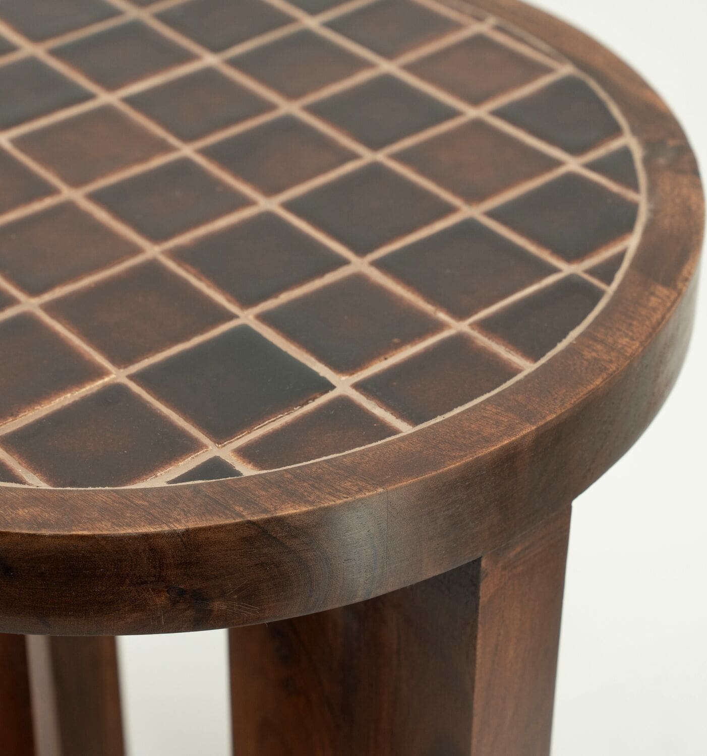 INHOUSE Bijzettafel TiledUp bruin Bruin Bijzettafel