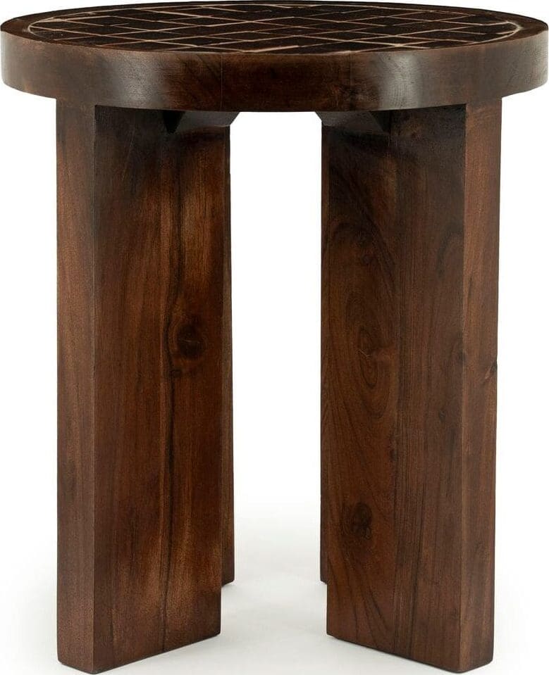 INHOUSE Bijzettafel TiledUp bruin Bruin Bijzettafel