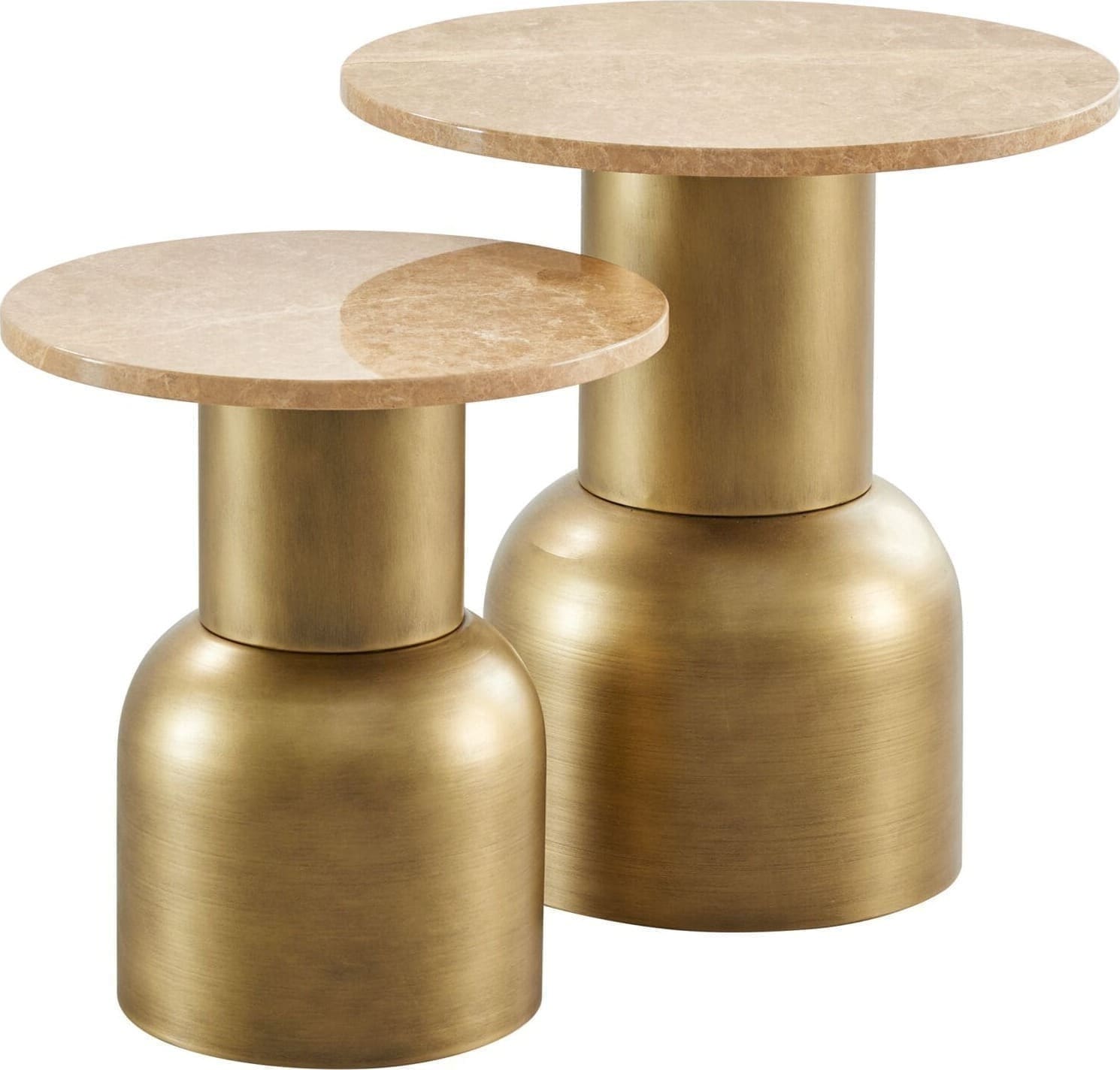 INHOUSE Salontafelset Tulipa marmer beige Beige Salontafel