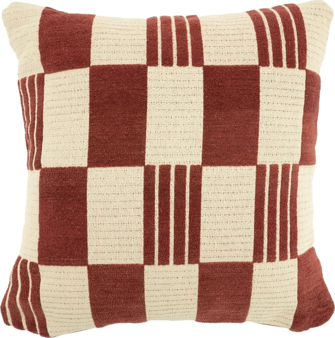 INHOUSE Sierkussen Twist bordeaux rood Rood Sierkussen