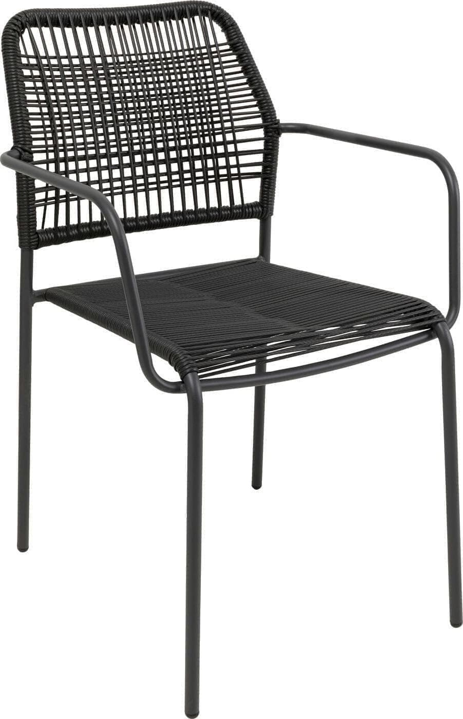 Eetkamerstoel Madagascar Black 4/Set Kare Design Eetkamerstoel 40435