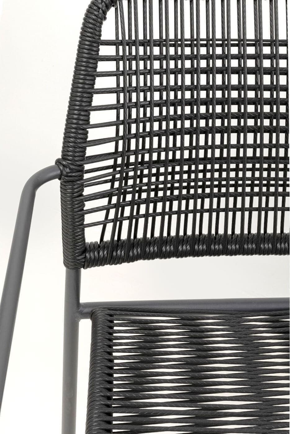 Eetkamerstoel Madagascar Black 4/Set Kare Design Eetkamerstoel 40435