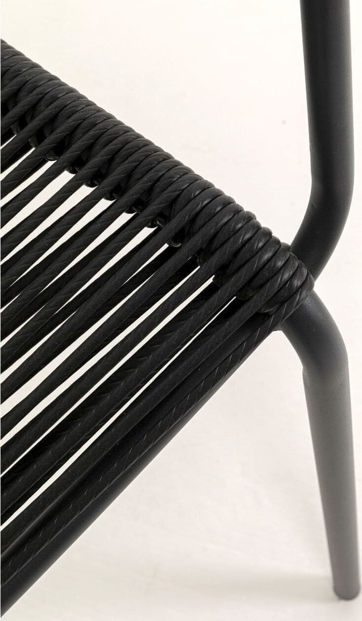 Eetkamerstoel Madagascar Black 4/Set Kare Design Eetkamerstoel 40435