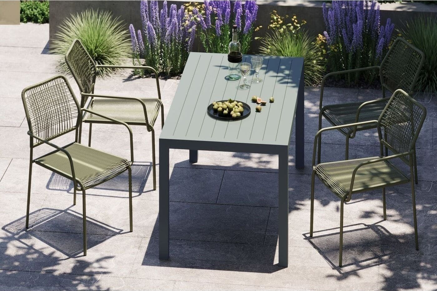 Eetkamerstoel Madagascar Green 4/Set Kare Design Eetkamerstoel 40434