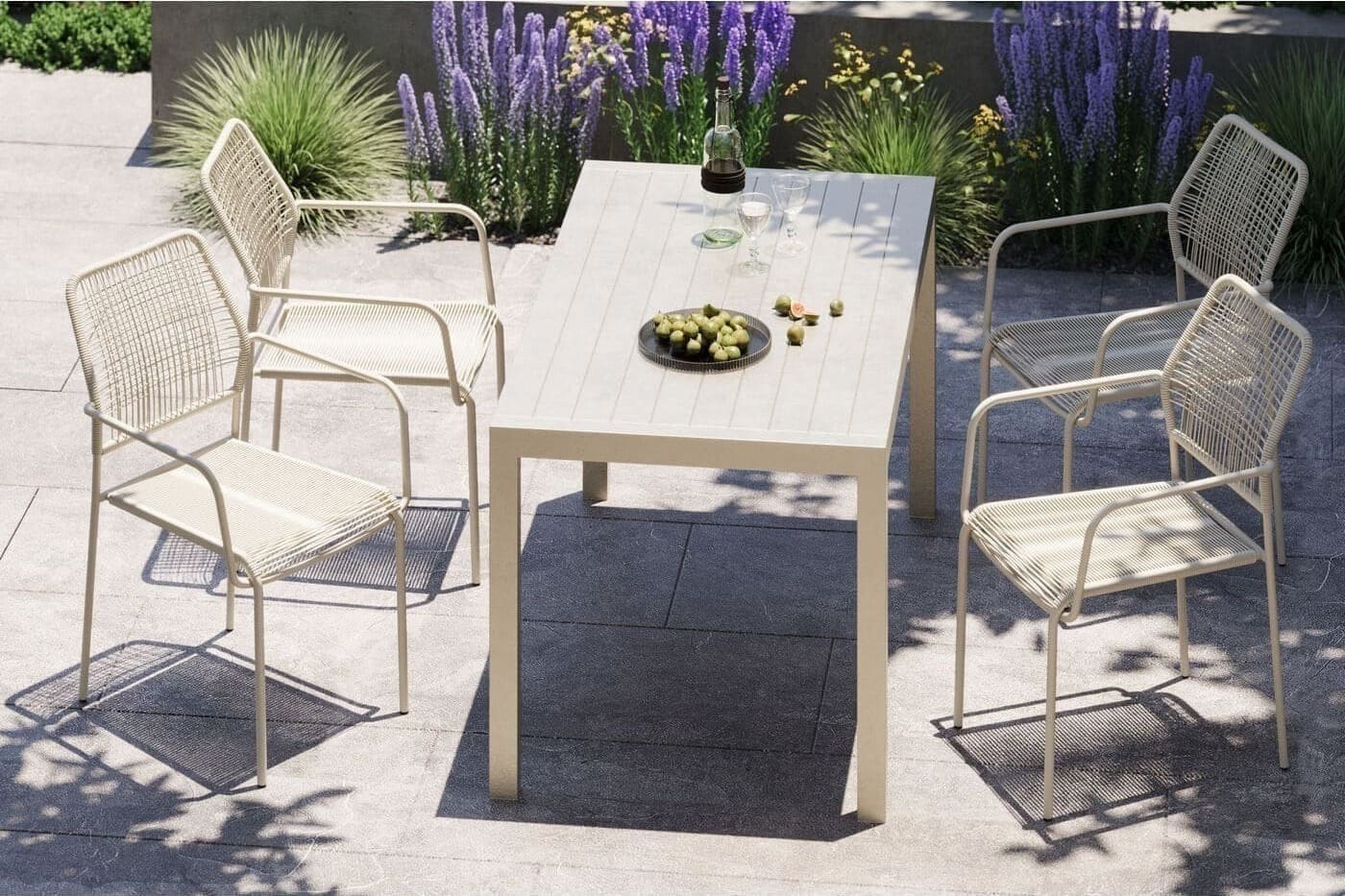 Eetkamerstoel Madagascar Grey 4/Set Kare Design Eetkamerstoel 40433